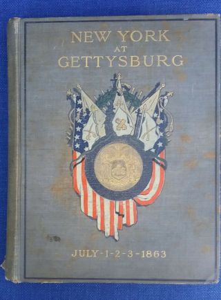 York At Gettysburg 1863,  Civil War Volume I,  1900,  Maps Missing,  Shpg