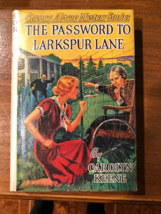 Nancy Drew The Password To Larkspur Lane Carolyn Keene Hc/dj 1933