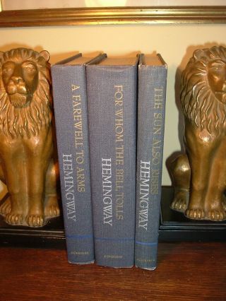Ernest Hemingway 3 Volume Set - The Sun Also Rises,  Farewell To Arms,  Whom Bell