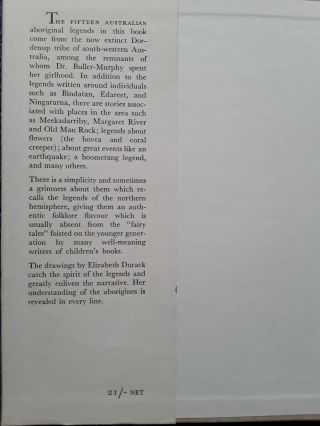 AN ATTEMPT TO EAT THE MOON - Australian Aboriginal Legends HC,  1958,  1st Ed 2