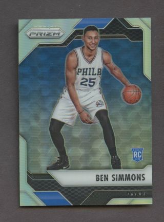 2016 - 17 Panini Prizm Silver 1 Ben Simmons 76ers Rc Rookie
