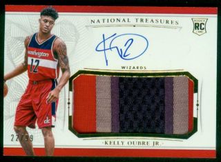 Kelly Oubre Jr.  2015 - 16 National Treasures Rookie 3clr Patch Auto Rc Pra 22/99