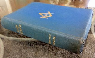 Vintage 1951 Masonic Holy Bible The Great Light In Masonry Old & Testaments