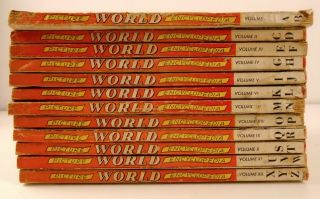 Vintage 1959 Picture World Encyclopedia Complete Set Of 12 Volumes Paperback