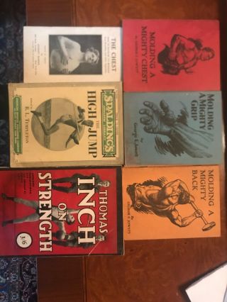 Seven Vintage Weight Lifting Books From 1930s
