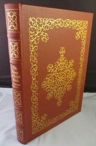The Essays Of Ralph Waldo Emerson Easton Press Leather Bound Gold Gilded Book