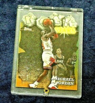 1997 - 98 Michael Jordan Topps Rock Stars.  Refactor/diecut Card Rs1
