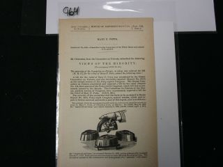 Govt Report 1870 Relief For Mary F.  Potts Patent On The " Sad Iron " 964