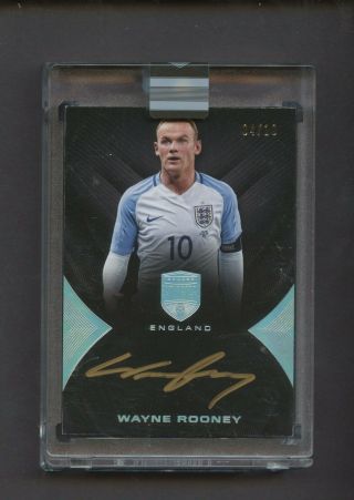 2018 Panini Eminence Soccer Wayne Rooney England Auto 4/10