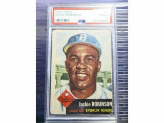 1953 Topps Jackie Robinson 1 Psa 2 Good Dodgers Hof Lc