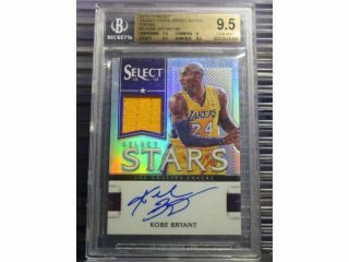 2012 - 13 Select Kobe Bryant Select Stars Game Jersey Auto /99 Bgs 9.  5/10 Lc