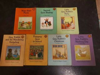 7x Little Grey Rabbits Vintage Childrens Books Alison Uttley