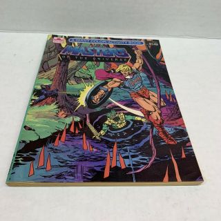 Rare Masters Of The Universe Big Coloring Activity Book 1985 Golden Motu He - Man