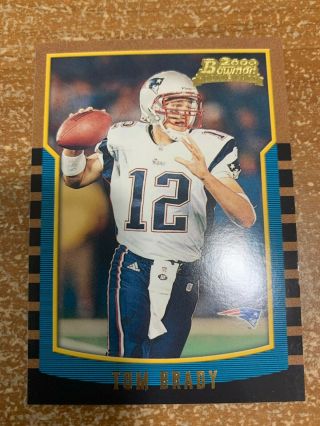 Bowman Tom Brady England Patriots 236 Football Card (rookie) Card