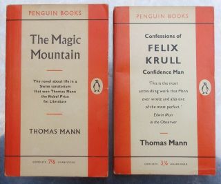 Thomas Mann The Magic Mountain / Confessions Of Felix Krull Penguin 1st Eds.  Pb