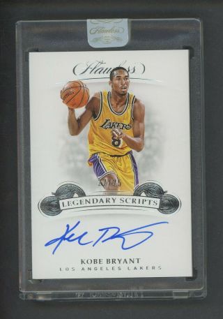 2018 - 19 Flawless Legendary Scripts Kobe Bryant Lakers On Card Auto 22/5