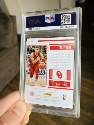 2018 Panini Contenders Draft Picks Trae Young College Ticket RC SP Auto PSA 10 2