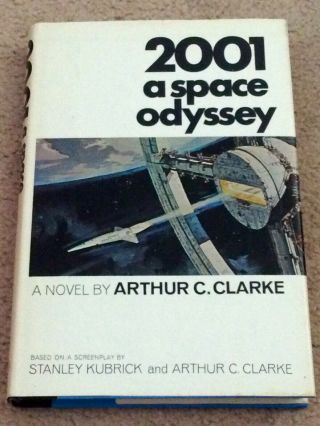 2001 A Space Odyssey By Arthur C.  Clarke (1968) Book Club Edition,  Hc & Dj,  Vg