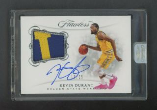 2018 - 19 Flawless Kevin Durant Warriors Game Patch Auto 19/25