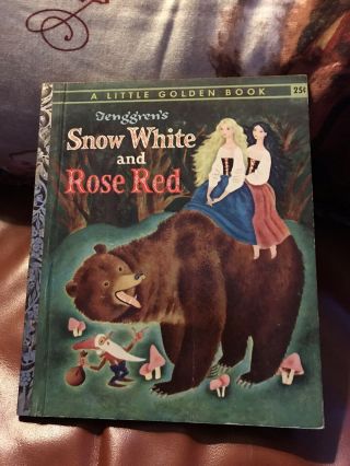 Little Golden Book Tenggrens Snow White And Rose Red 1st Ed 1955 A