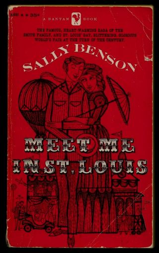 Meet Me In St.  Louis By Sally Benson.  1958 Paperback.