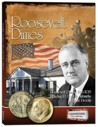 Album For Us Roosevelt Dimes 1946 - 2013 Pds Full Color Pages Data Collector Gift