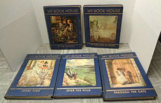 Vintage 1937 My Book House Set - Volumes 1 2 3 4 5