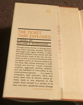 The Ticket That Exploded by William S Burroughs TRUE First 1st Edition Book RARE 3