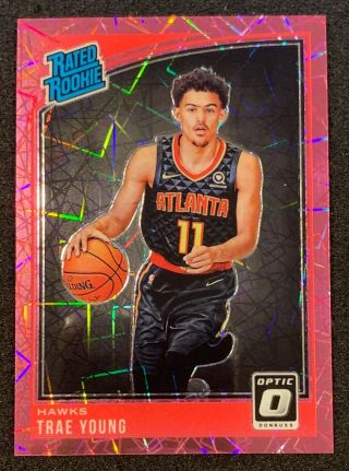 2018 - 19 Optic - Trae Young - Rated Rookie Pink Velocity Ssp 