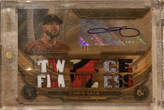 2019 Topps Triple Threads Chris Wood 1/1 Auto Patch Relic Combo Ssp Red Sox