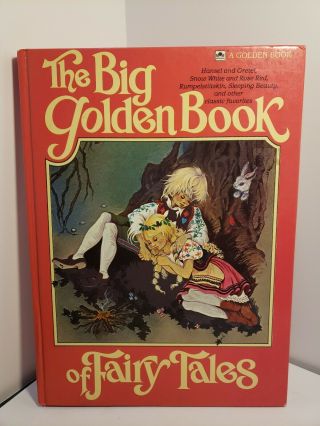 Vintage Rare 1981 A Golden Book,  The Big Golden Book Of Fairy Tales Oversized.