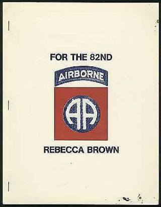 Rebecca Brown / For The 82nd First Edition 1976