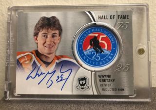 2018 - 19 18 - 19 The Cup Wayne Gretzky Oilers Hall Of Fame Patch Auto Autograph