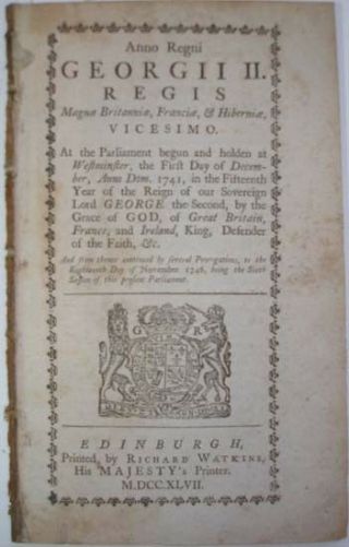 1747 Act Of Parliament A Tax On Glass Windows In Houses Property Rates & Duties