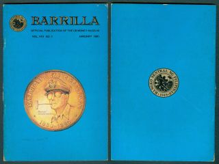 Philippines Barrilla Central Bank Money Museum Pamphlet Vol.  8 No.  1 January 1981