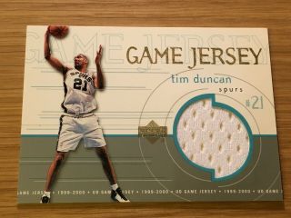 99 - 00 Upper Deck Game Jerseys Tim Duncan