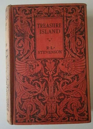 Treasure Island By R L Stevenson W/ Copyright Stamp Ward Lock 1930s Hb Book