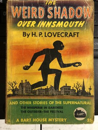 The Weird Shadow Over Innsmouth By Lovecraft Bart House 4 Vintage Pb 1944 Horror