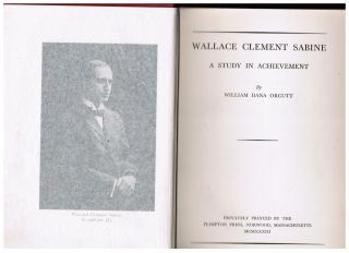 1933 RARE Antique Bk FATHER ARCHITECTURAL ACOUSTICS Wallace Clement Sabine 2