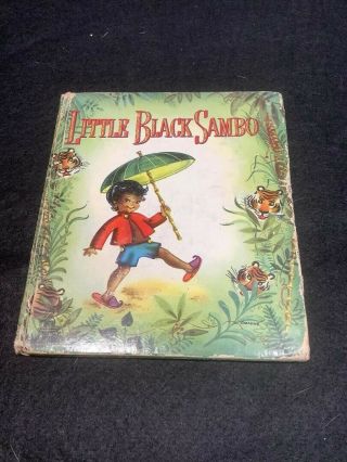 1950 Little Black Sambo Whitman Tell A Tale Book