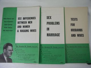 Dr George Crane: Sex Problems In Marriage/sex Differences Between Men & Women