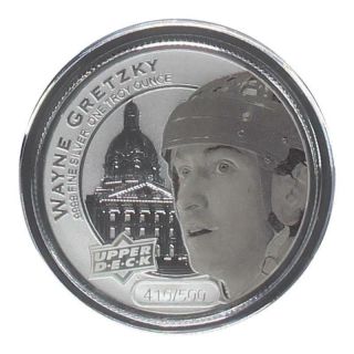 2017 Upper Deck Grandeur 1oz Silver Coin Hockey Wayne Gretzky 372/500