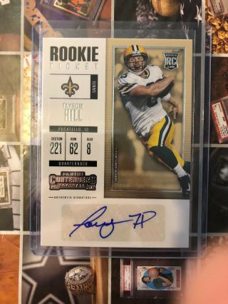 2017 Panini Contenders 249 Taysom Hill Rookie Auto