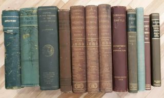 Twelve Antique Old Vintage Books Science Astronomy Horse Chemistry Geology Rare