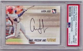 Aaron Judge Rookie Autograph Psa 10 2013 In The Game Past Present Future Rc Auto