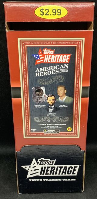 2009 Topps Heritage American Heroes Gravity Feed Retail Box - 24 Packs