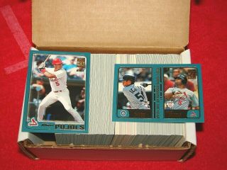 2001 Topps Traded Baseball Set Complete 1 - 265 With Pujols And Suzuki Rc 
