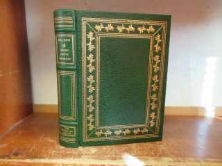 The Franklin Library Leather Book Walden Or Life In Woods Henry David Thoreau,
