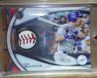 Cody Bellinger Hitting For Cycle Game Ball 1/10 Dodgers Mvp Non - Auto