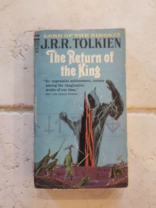 The Return Of The King - J.  R.  R.  Tolkien Lord Of The Rings,  Pb Ace A - 6 1965 Rare